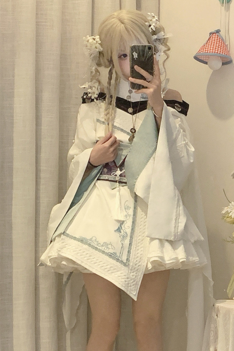 Dragon's Breath Lolita Dress + Corset + Fake Collar