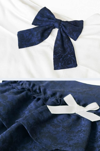 Off-the-shoulder Top + Ribbon Skirt