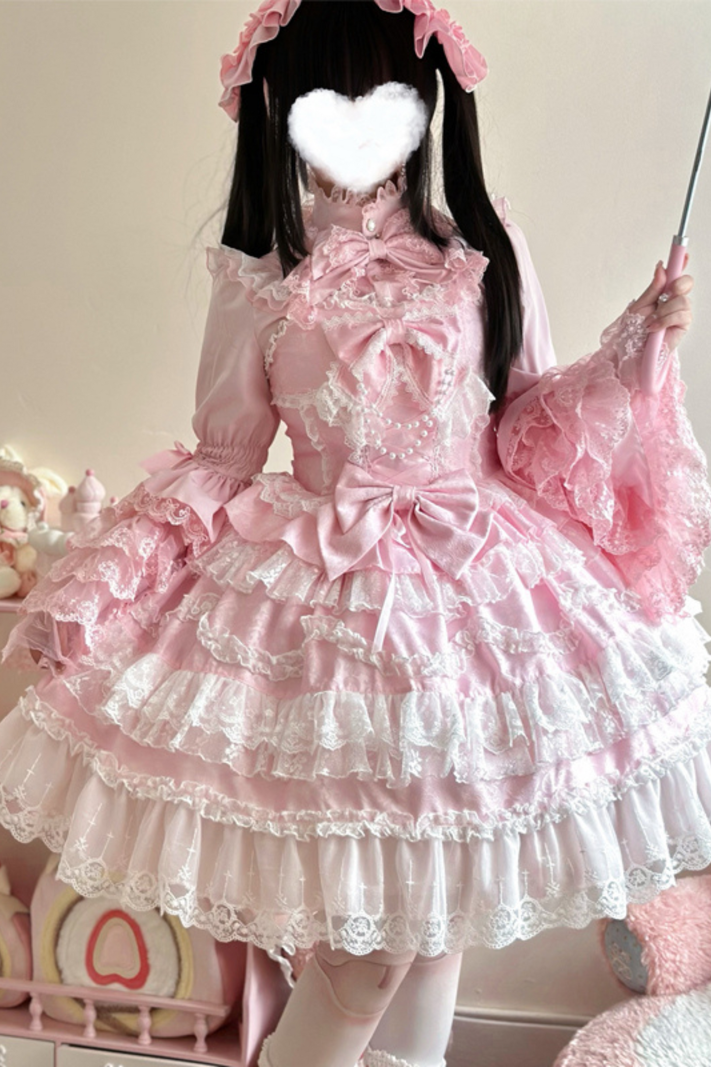 [pre-order] Heart Throbbing Lolita Dress + Ruffle Blouse