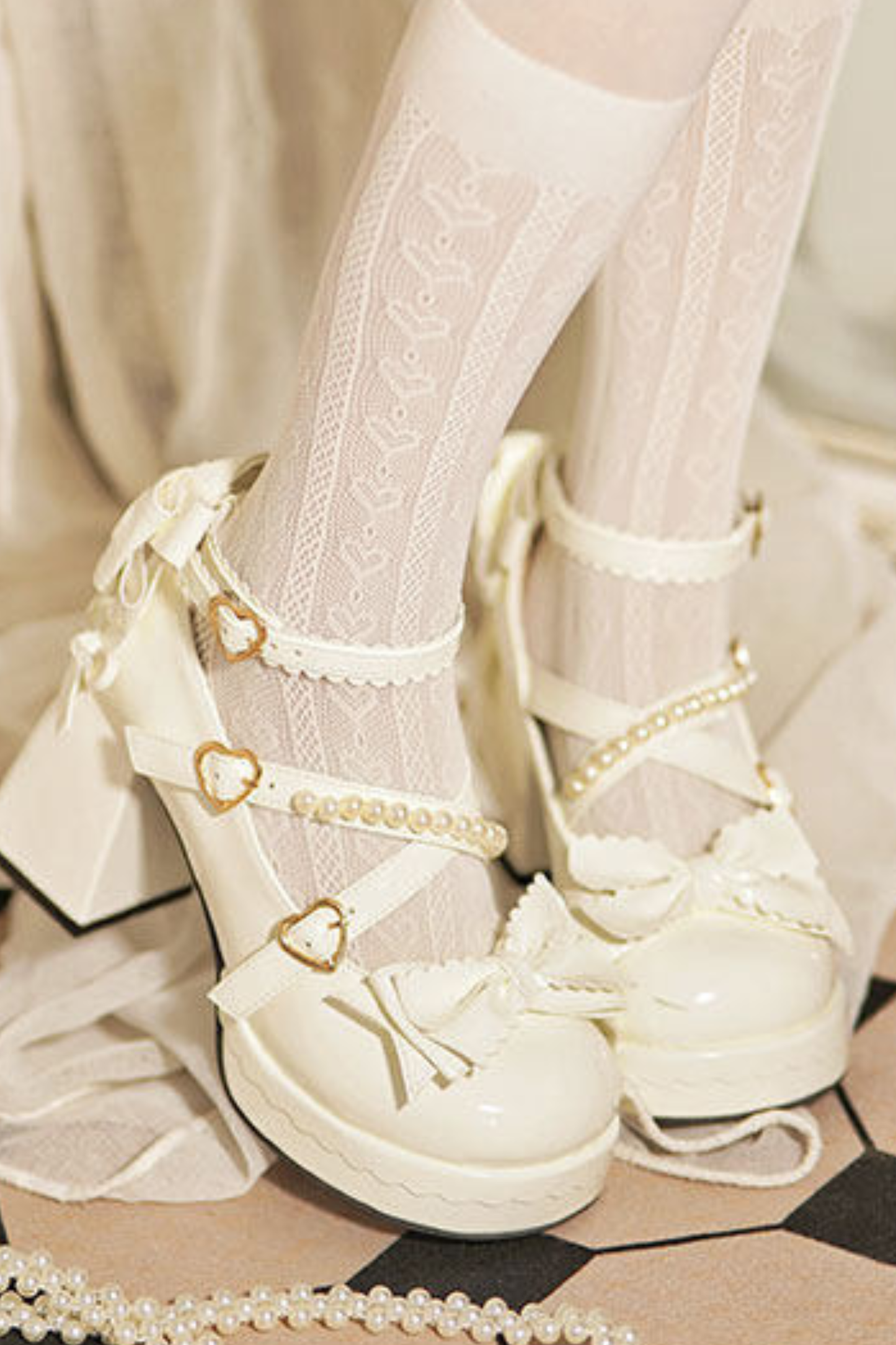 Sweet Ribbon Lolita Heels