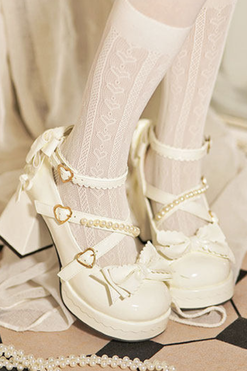 Sweet Ribbon Lolita Heels