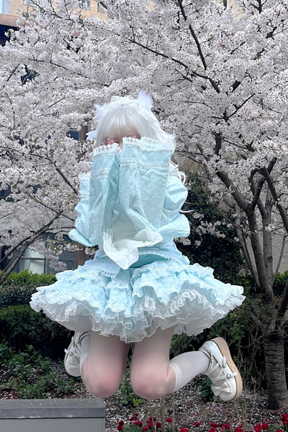 Full Lace Cotton Apron Subculture Skirt