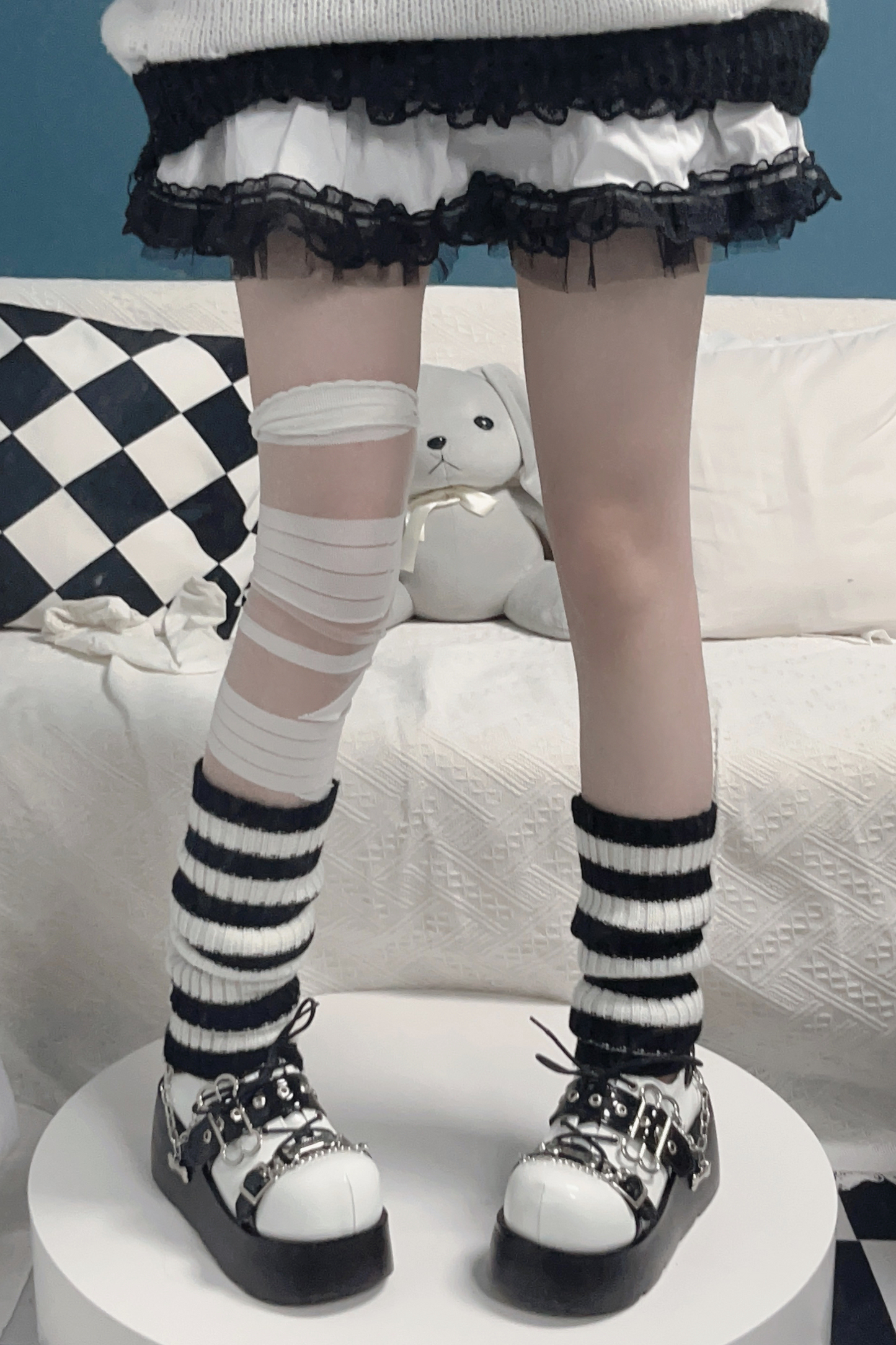 Lantern Angel Bone Platform Shoes