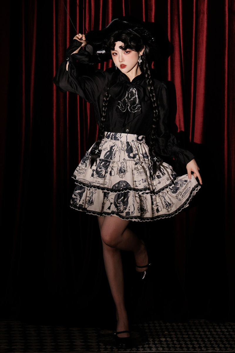 Chiffon Dark Shirt