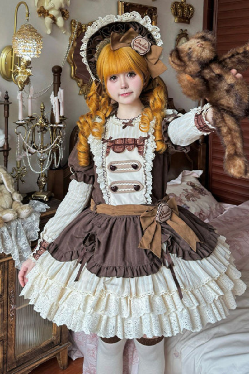 Hazel Doll Lolita Dress + Jumper Skirt + Bonnet + Hat + Necklace