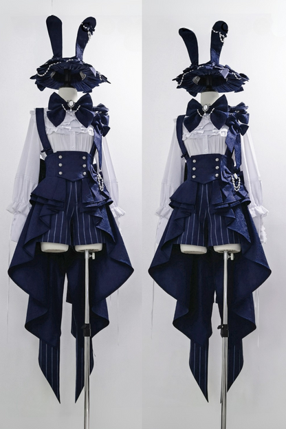 Rabbit Theater Sapphire Blue Prince Bunny Ear Outfit Set + Accessories