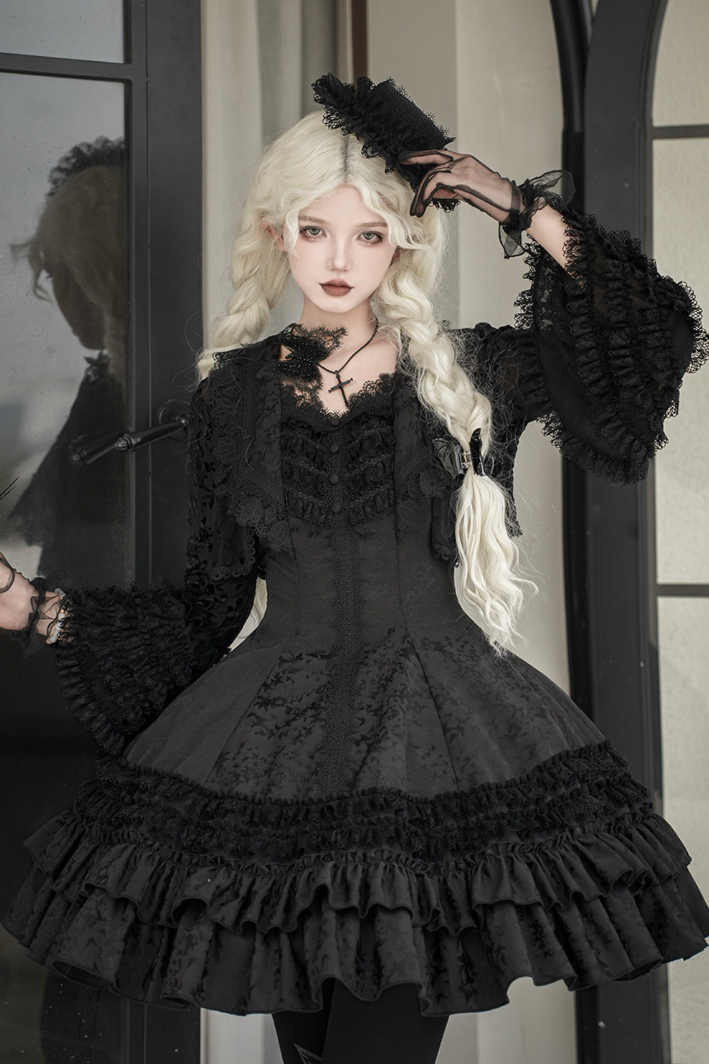 Slim-fit Gothic Lolita Jumper Skirt + Jacket