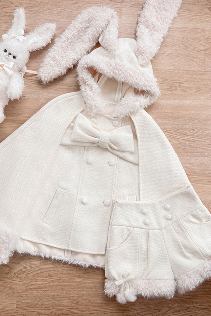 Animal Tweed Coat + Boa Shorts