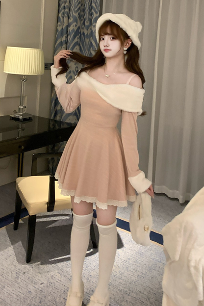 Sweet Off-shoulder Dress