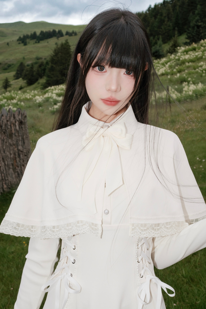 French Cape Retro Dress