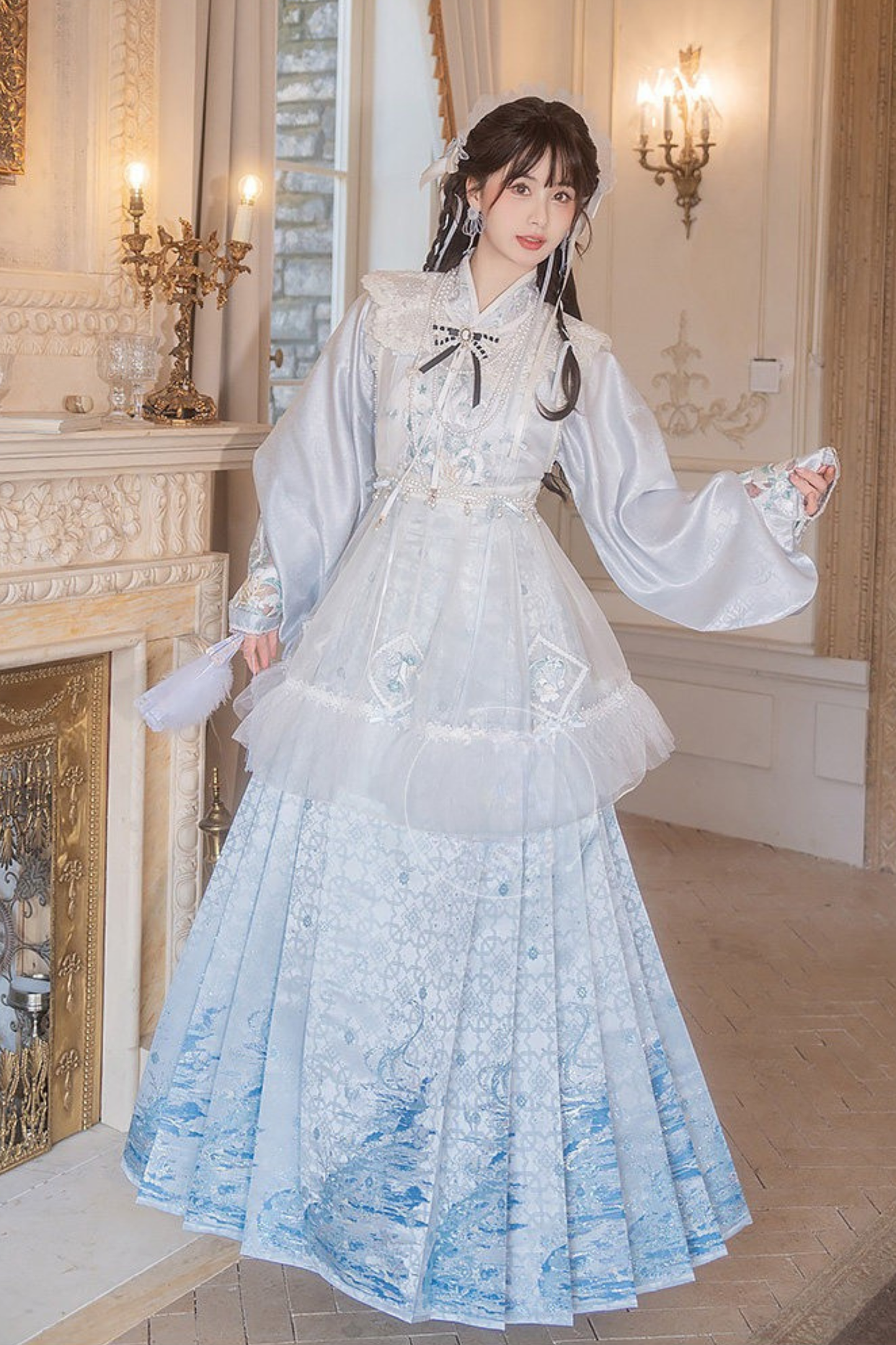 Ice Chinese-style Shirt + Skirt + Dress + Neck Accessories