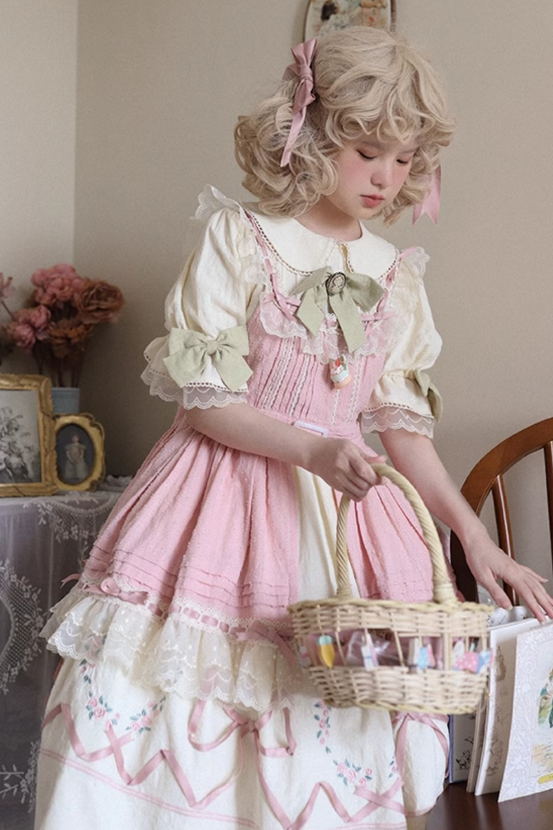 Rose Afternoon Tea Sweet Girly Lolita Dress