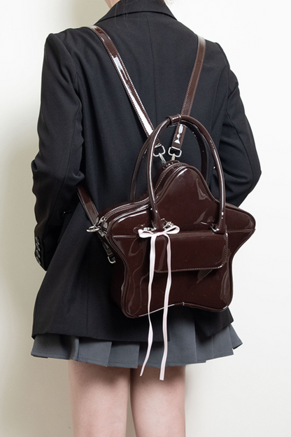 Chocolate Star Ribbon Y2k Bag