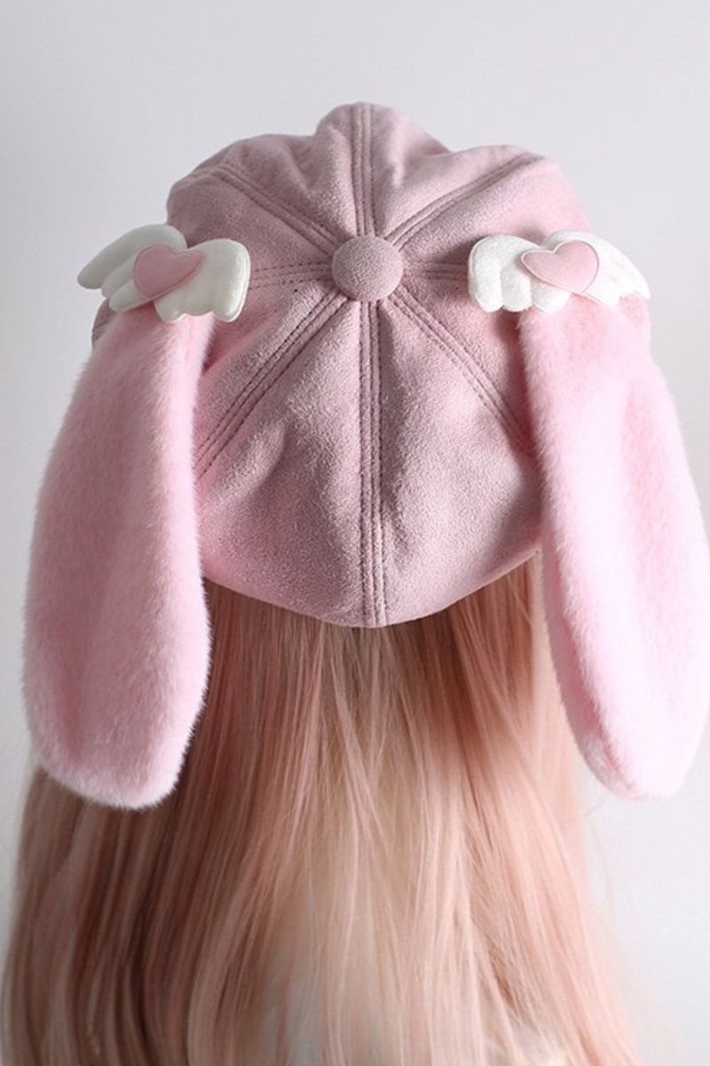 Soft Love Bunny Ear Hat
