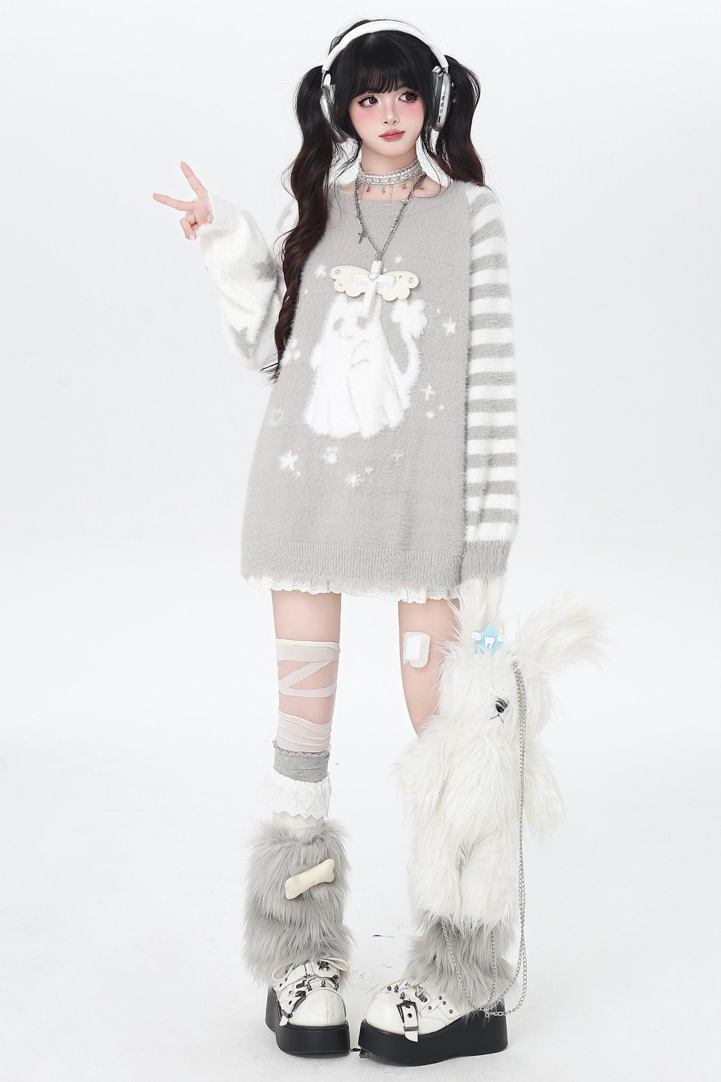 Asymmetric Sleeve Loose Top
