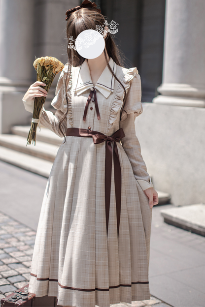 Preppy Style Retro Dress