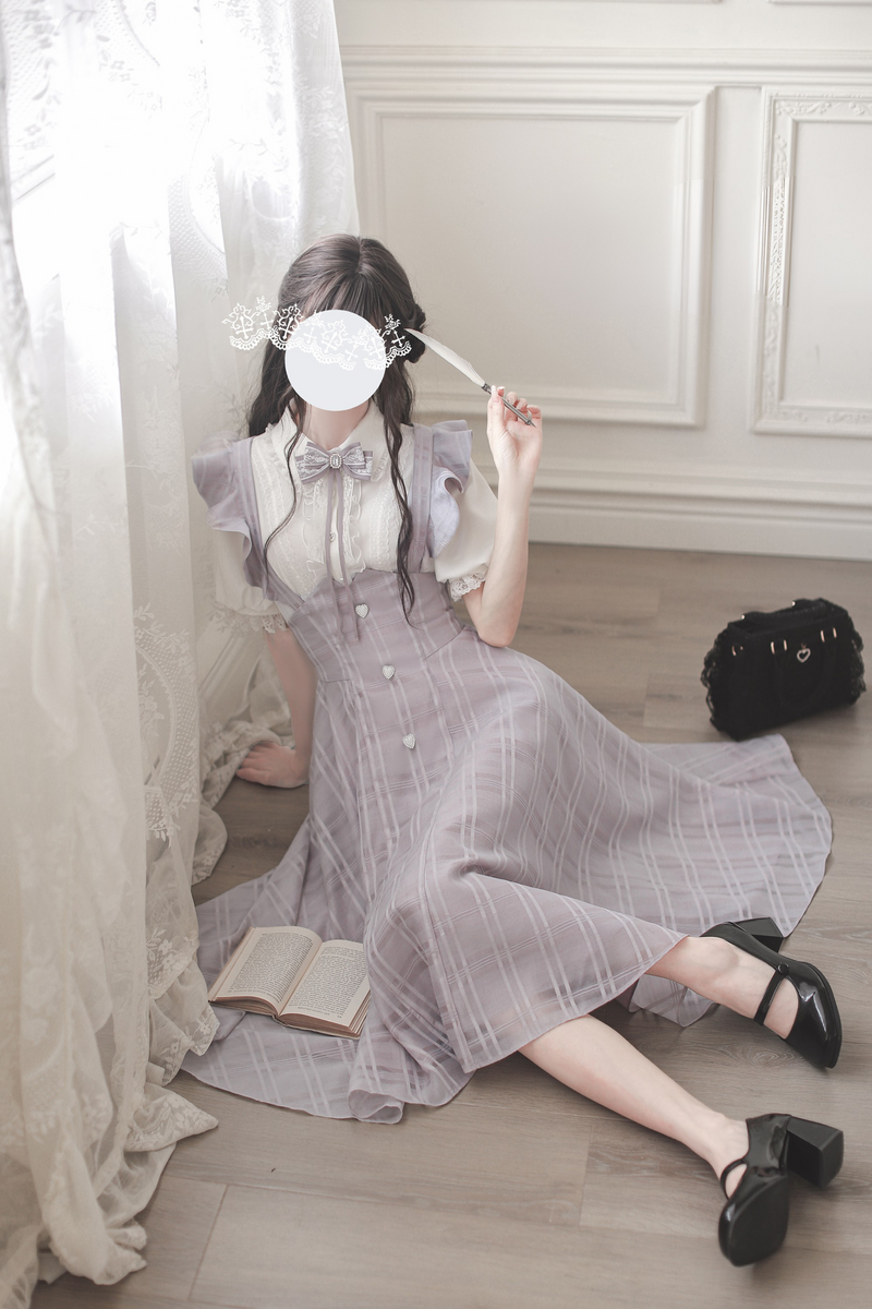 [pre-order] Girly Top + Suspender Lace Dress