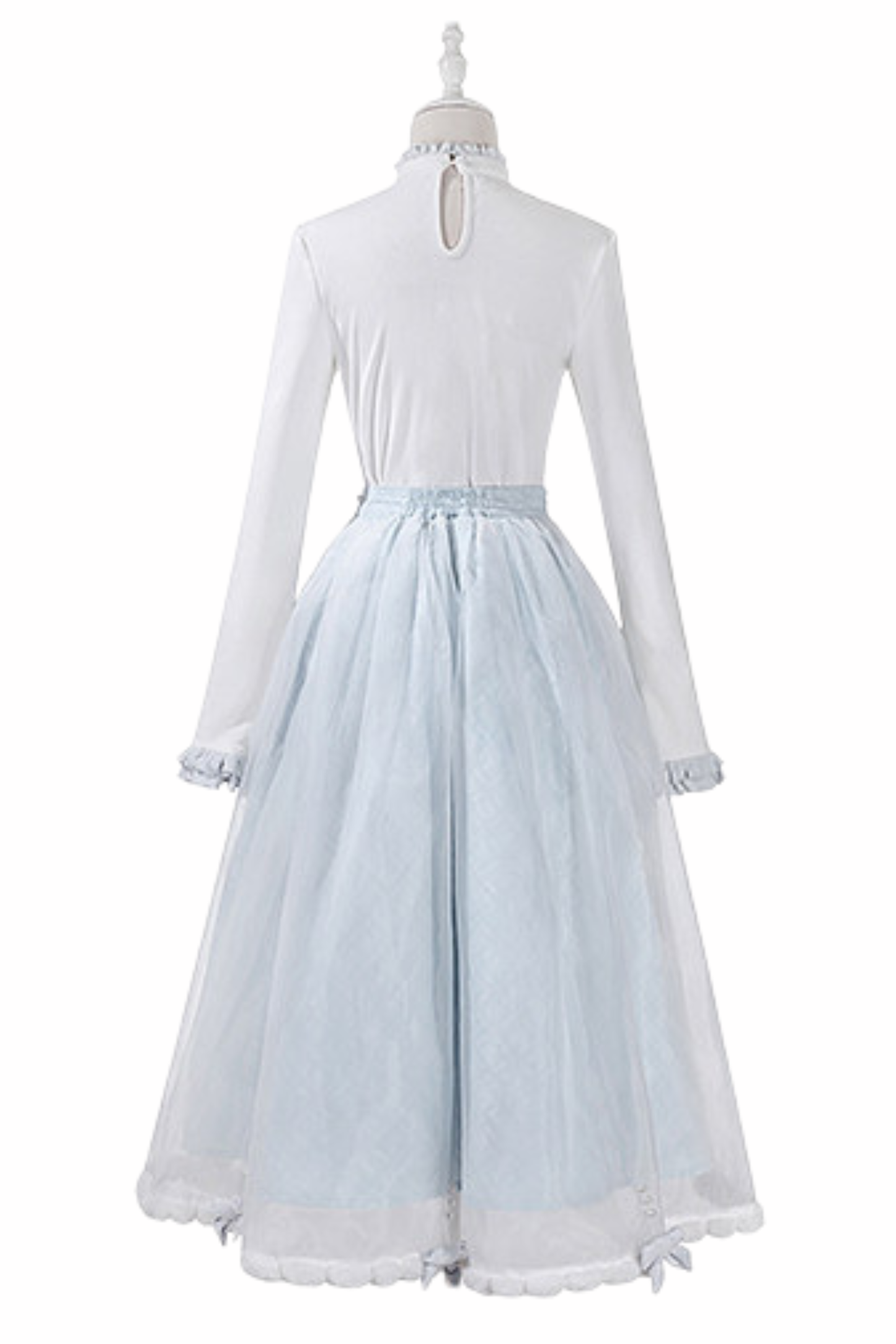 Clear Sky Lolita Coat + Tops + Skirt