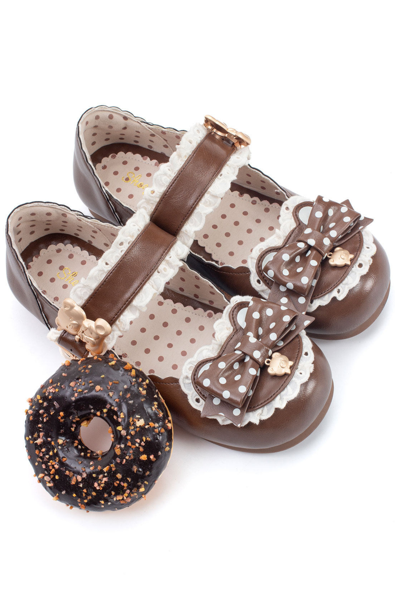 Retro Polka Dot Lolita Shoes