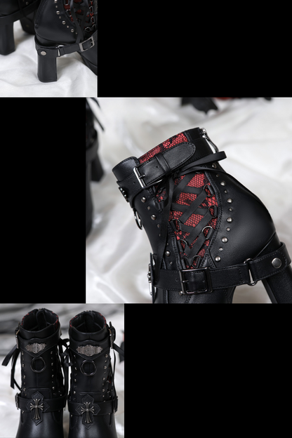 Lacybones Dark Gothic Punk Boots