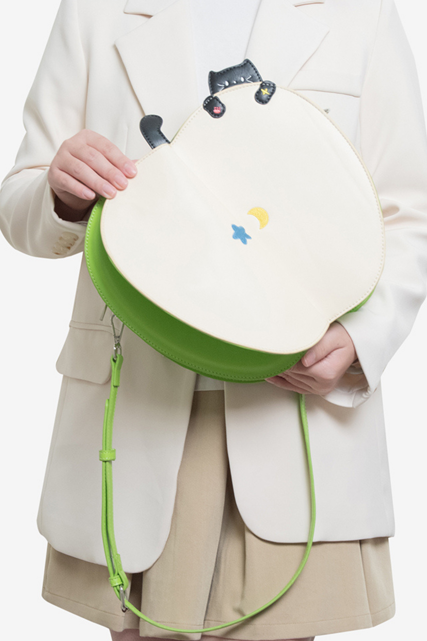 Flip Apple Shoulder Bag