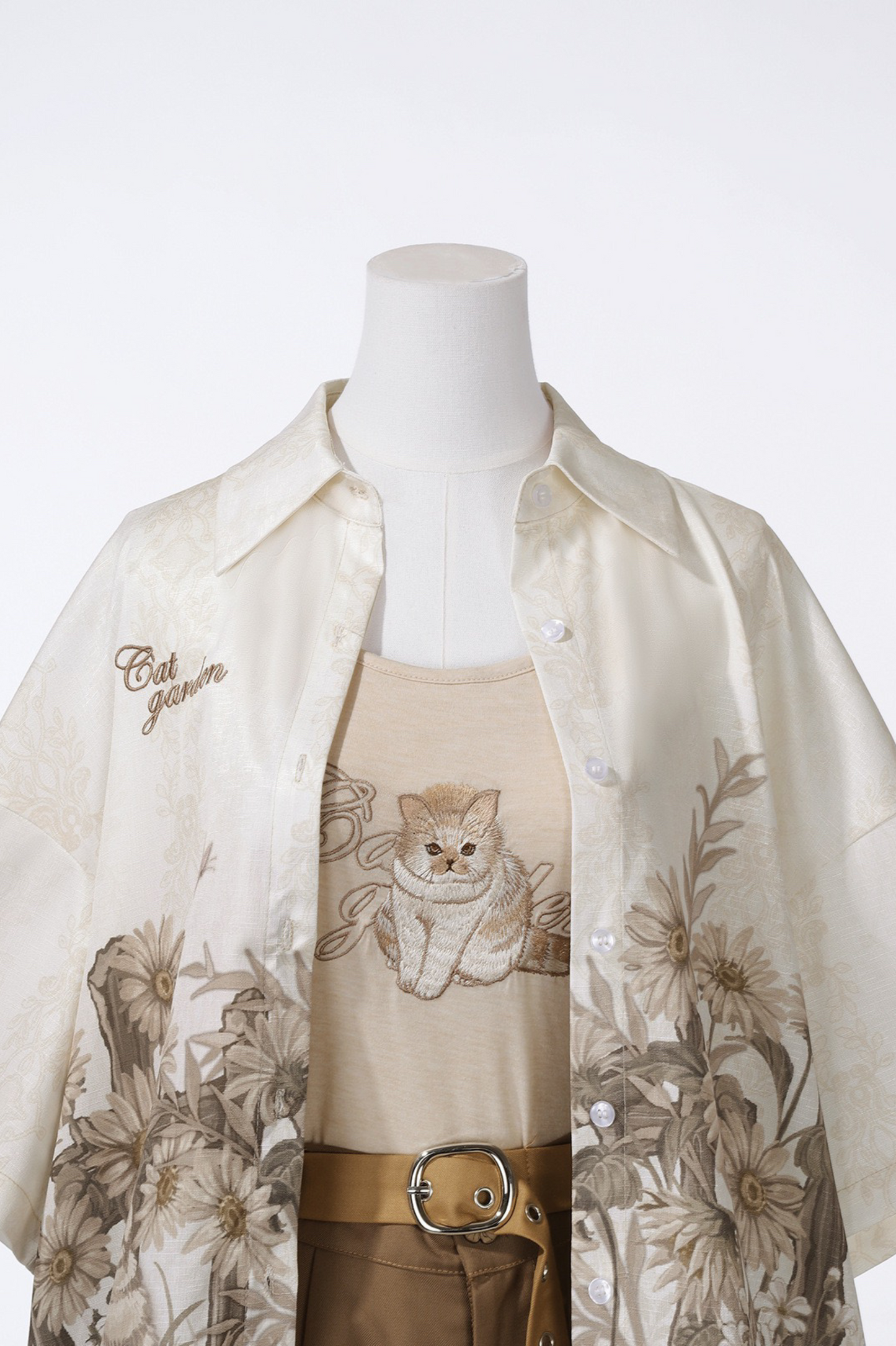[pre-order] Neutral Style Art Design Shirt + Camisole + Shorts