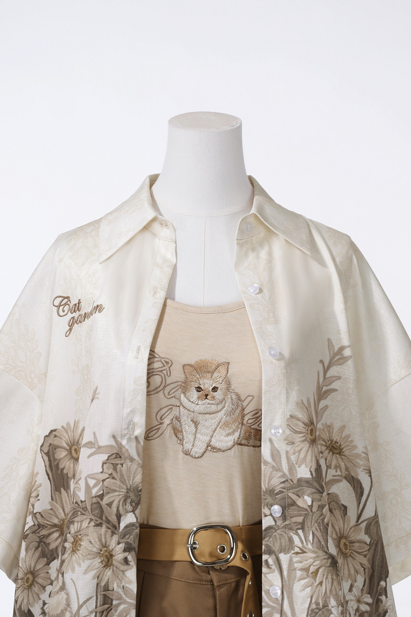 [pre-order] Neutral Style Art Design Shirt + Camisole + Shorts
