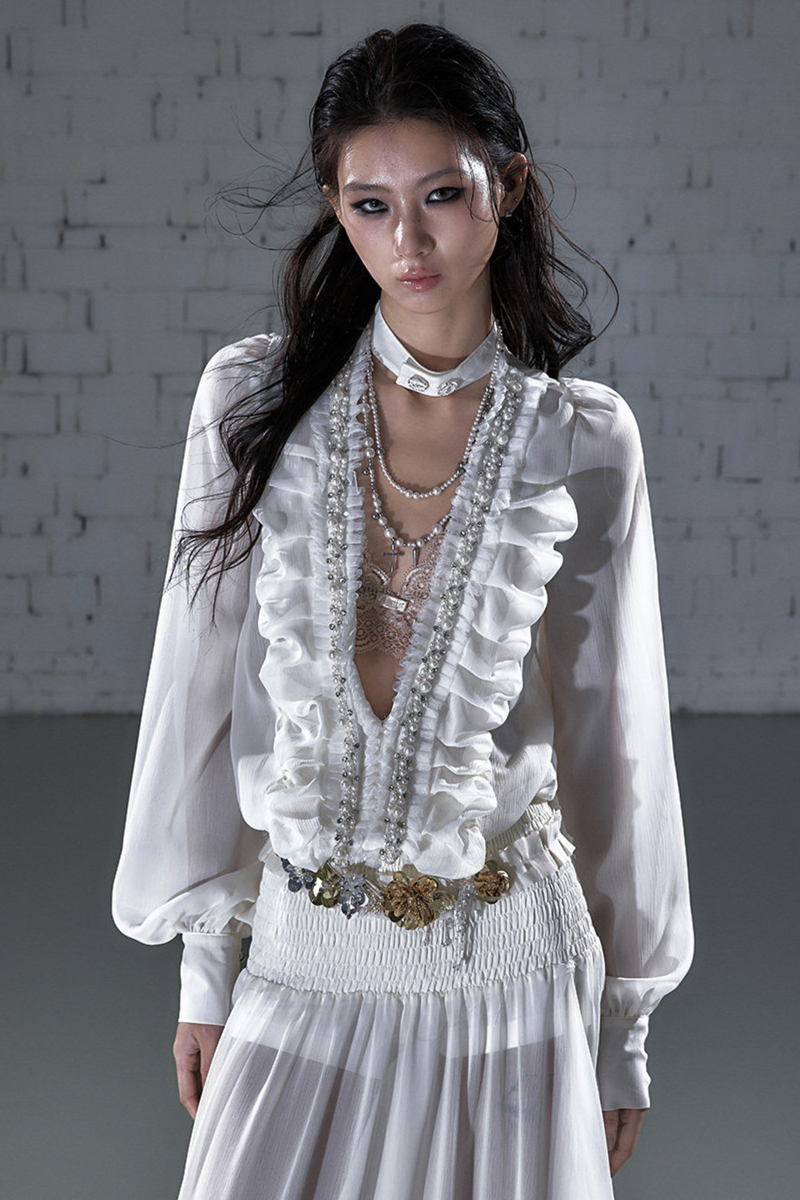 Modern Chiffon Y2k Long Dress