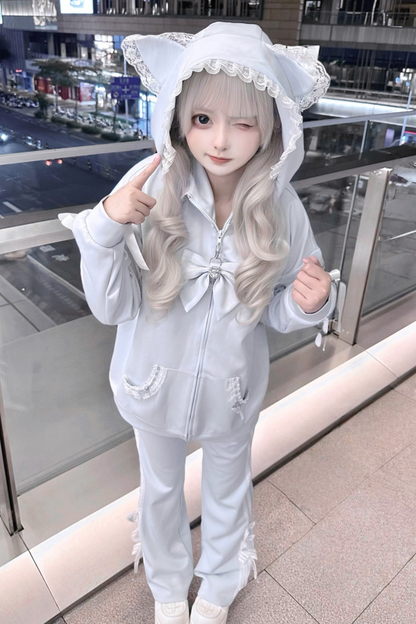 Subculture Cat Ear Hooded Jacket + Pants + Hat