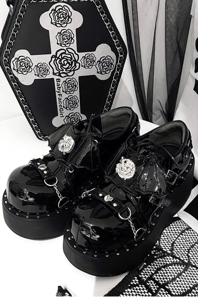 Punk Platform Dark Shoes