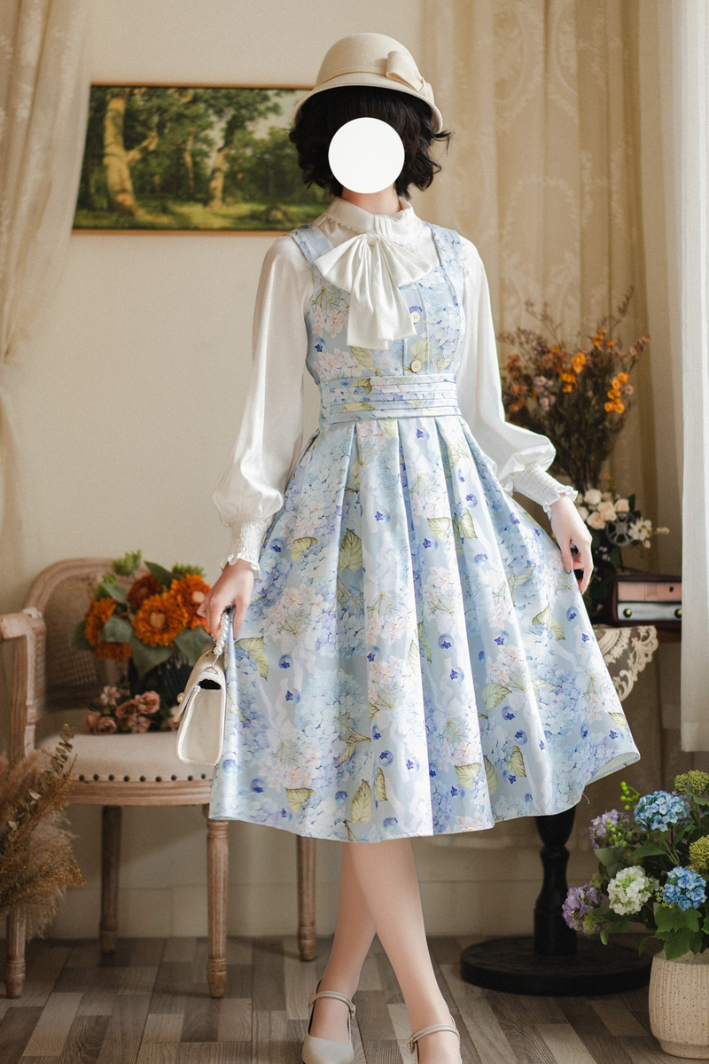 Retro Sleeveless Dress + Shirt