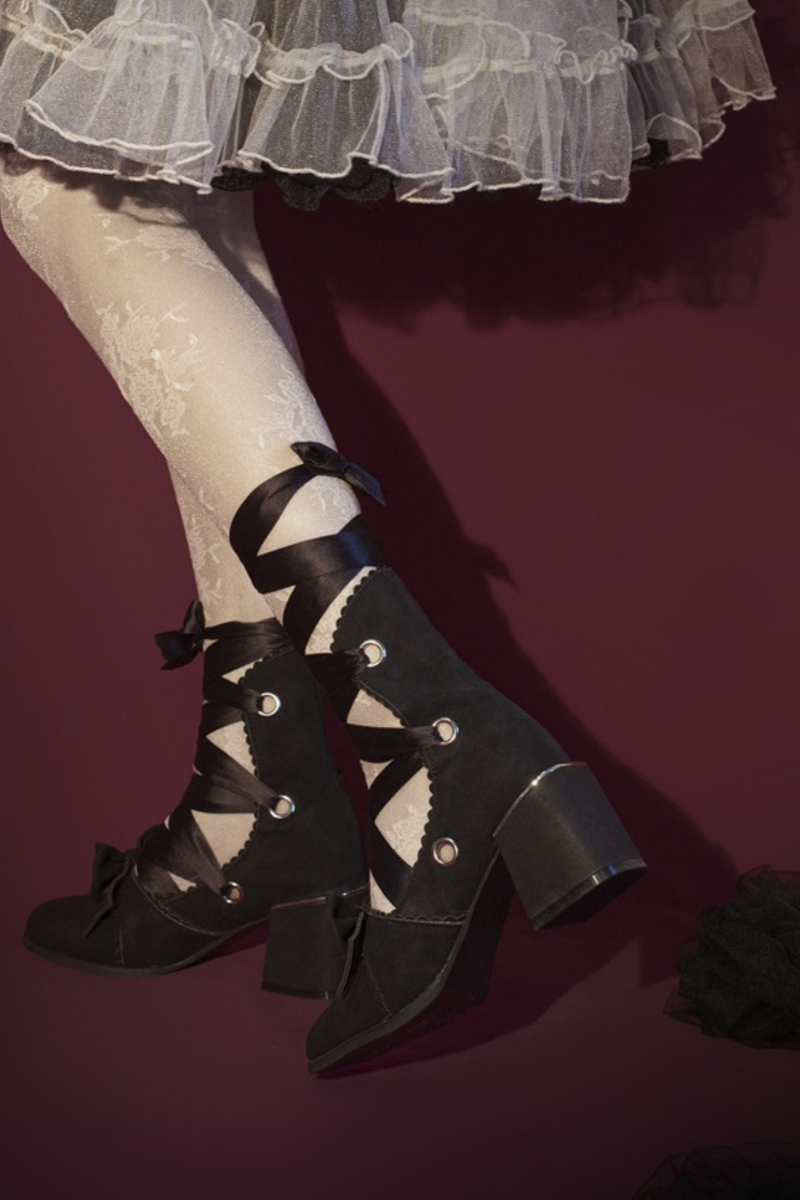 Ribbon Lace-up Lolita Shoes