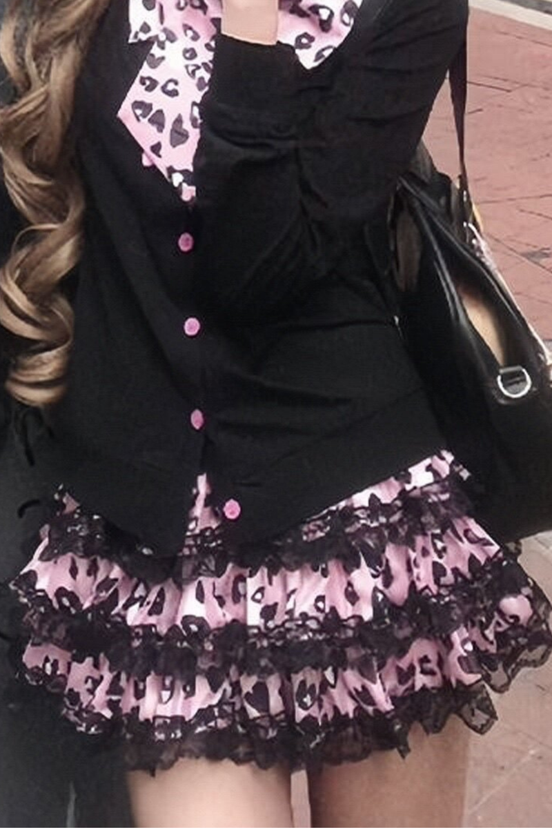 Pink Leopard Skirt + Top