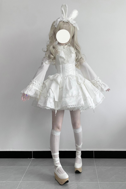 Mist White Gothic Lolita Set