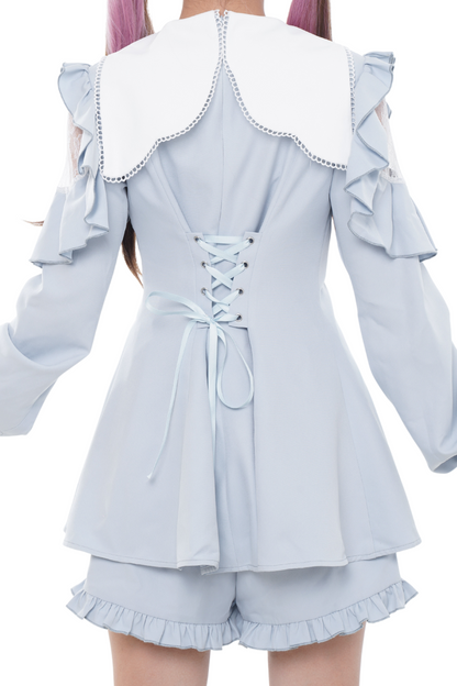 Sweet Pure Doll Peplum Top + Shorts