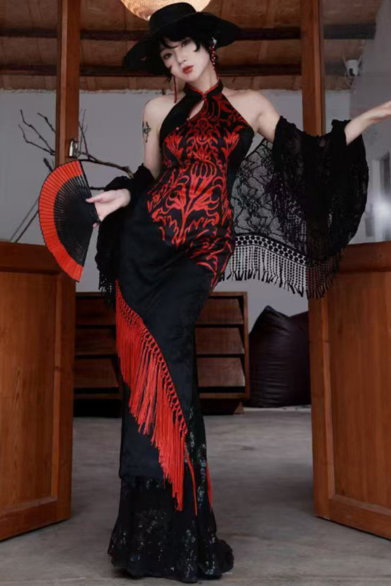 Dark Fire Sleeveless Dress