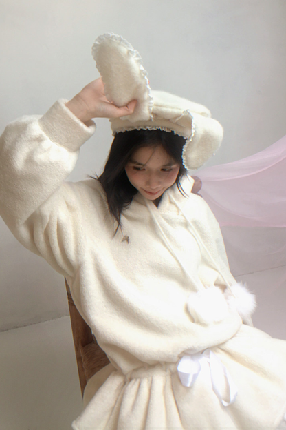 Lace Rabbit Ears Beret