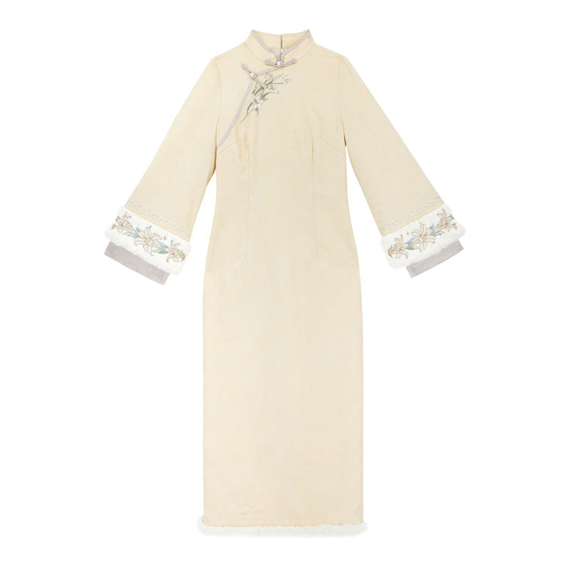 [pre-order] Wool Chinese-style Dress Set