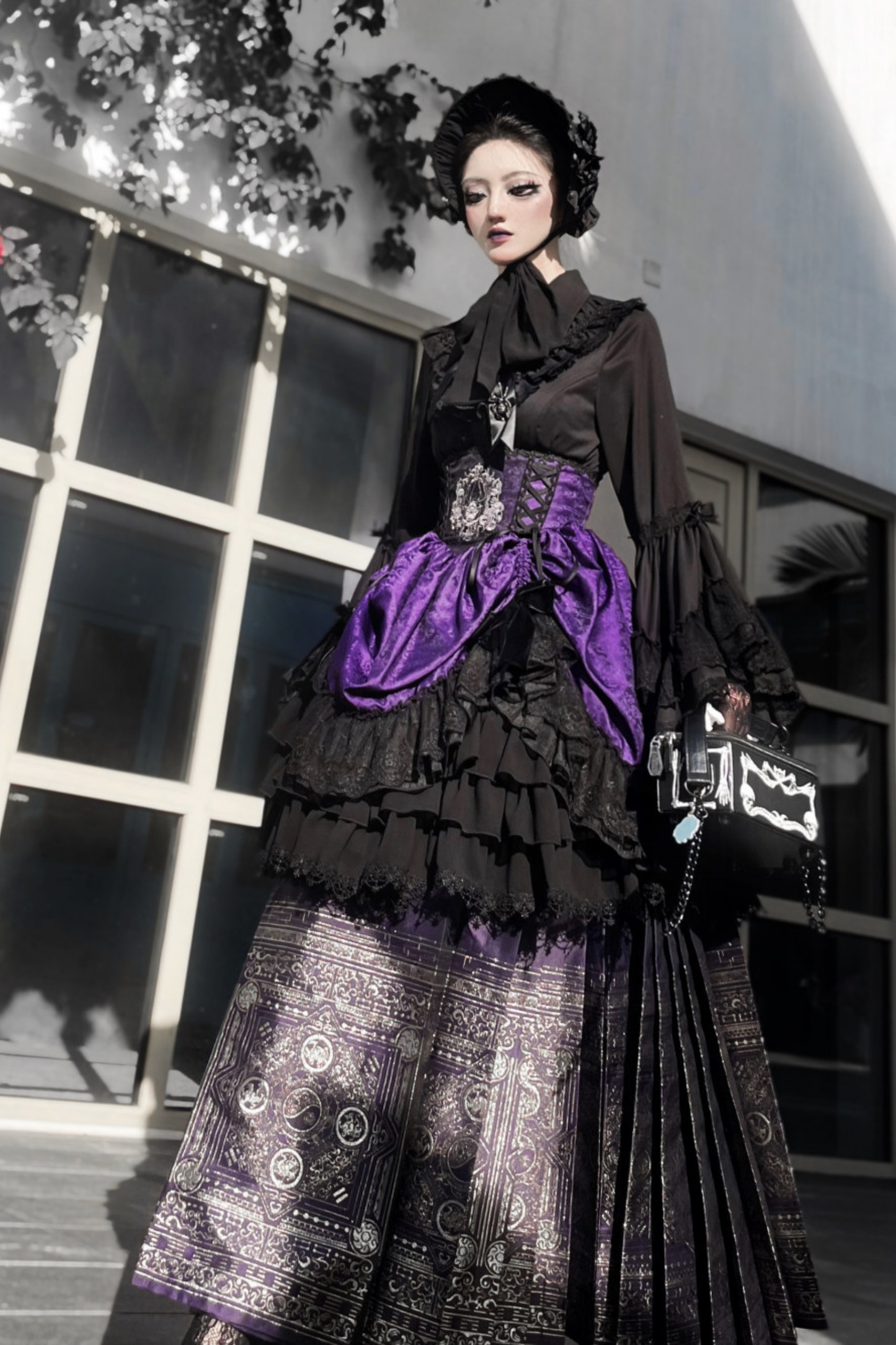 Moon River Gothic Skirt + Cape + Top + Bow
