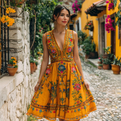 Classic Vintage Dress with a Flattering Fit