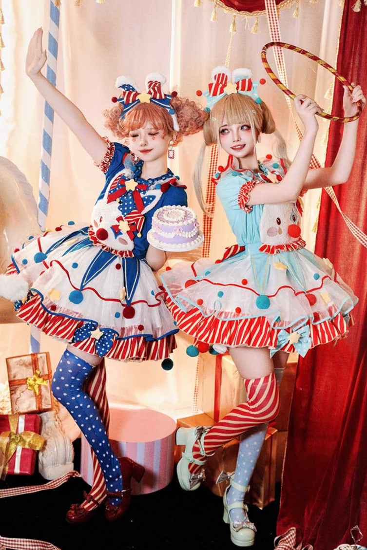 [pre-order] Circus Piero Bunny Dress Set Complete