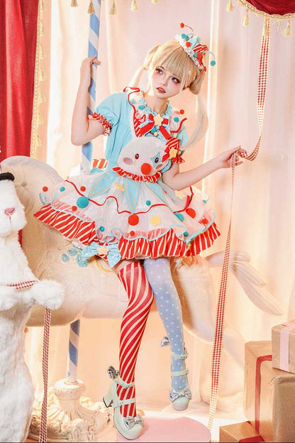 [pre-order] Circus Piero Bunny Dress Set Complete