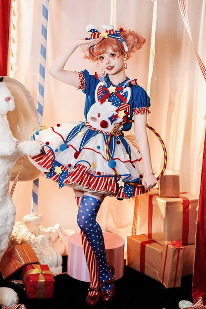 [pre-order] Circus Piero Bunny Dress Set Complete