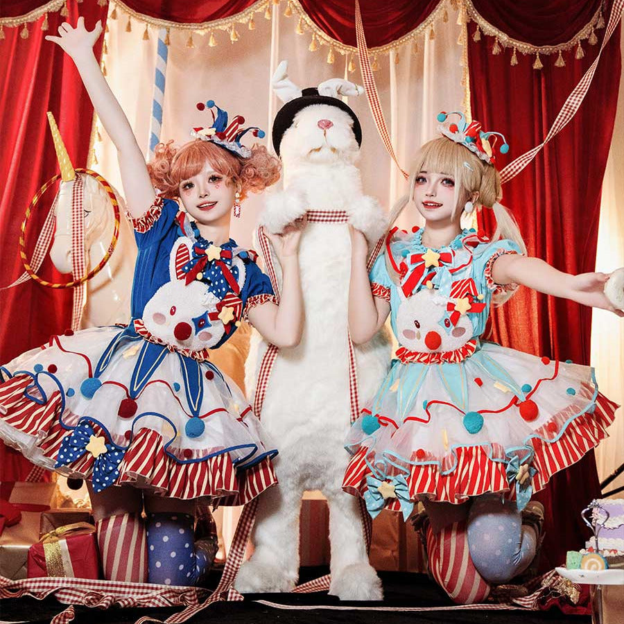 [pre-order] Circus Piero Bunny Dress Set Complete