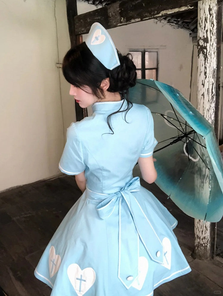 [pre-order Deadline: May 4] Heart Cross Nurse Cosplay Lolita Dress