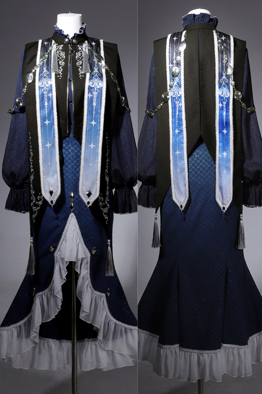 Court Style Dark New Chinese-style Mermaid Set