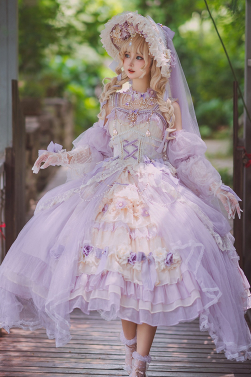 [pre-order] Wedding Tea Party Chiffon Dress