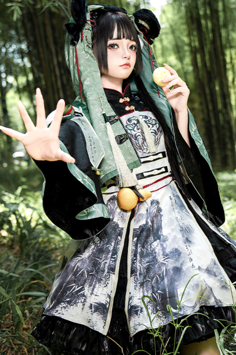 [pre-order] Bamboo Chinese-style Panda Dress Suit