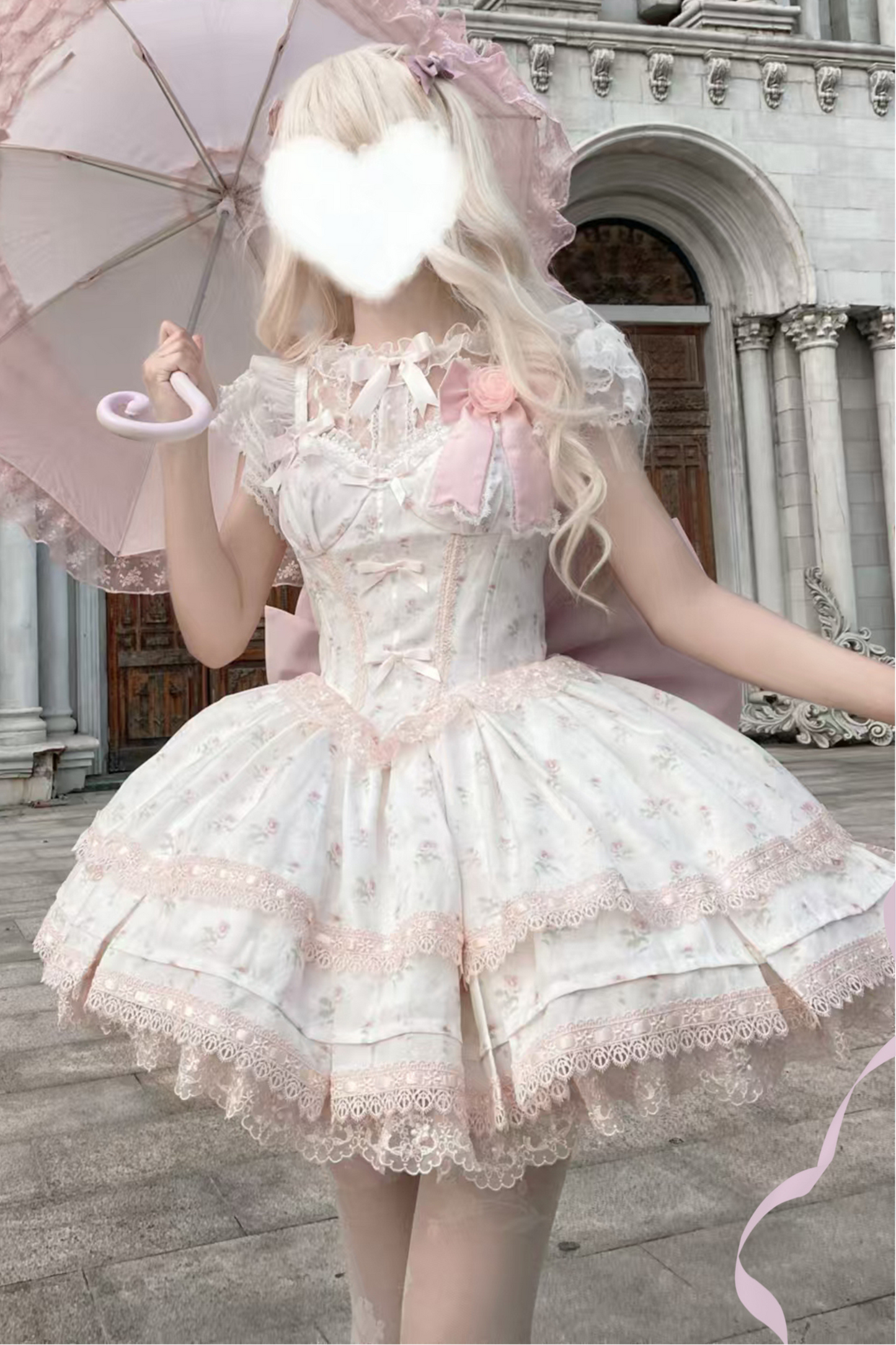 Rose Sweet Pure Princess Dress + Sheer Innerwear
