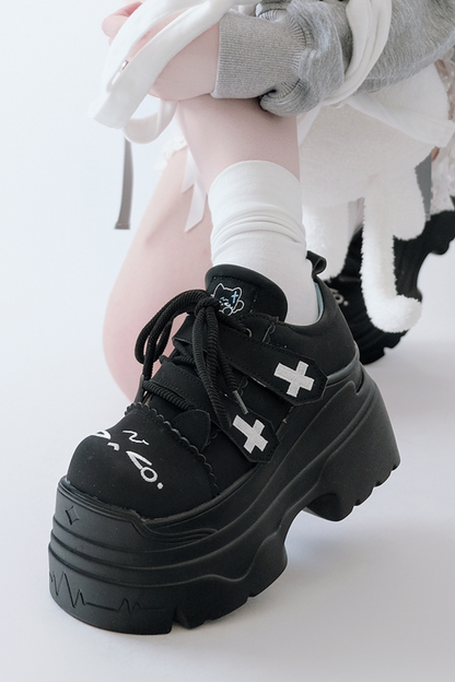 [angel Style] Subculture Cross Platform Shoes